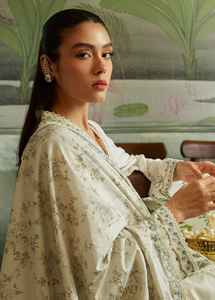 Seher By Cross Stitch Embroidered Cambric Suits Unstitched 3 Piece CS23SH D-11 Floret Haze - Winter Collection