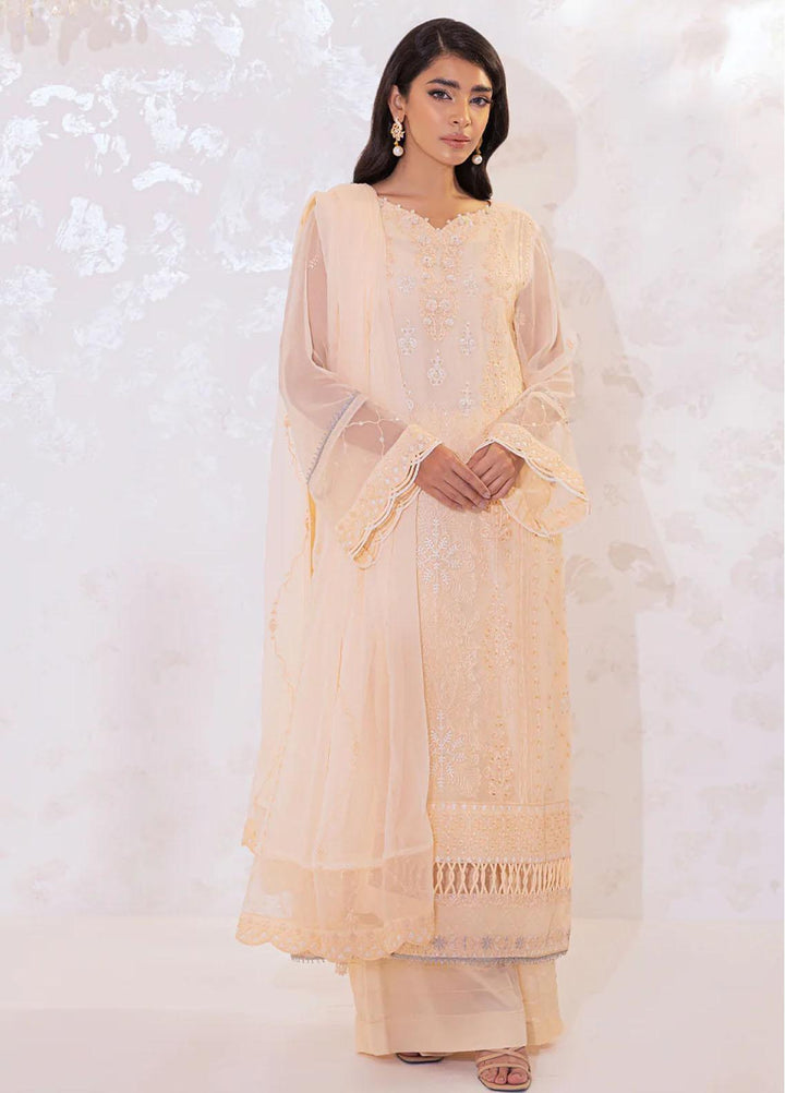 Seher By Shamooz Embroidered Chiffon Suits Unstitched 4 Piece SHM23SE SU-072 Florence - Formal Collection