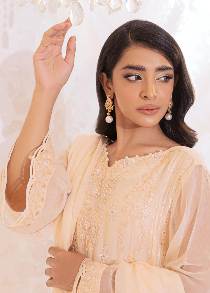 Seher By Shamooz Embroidered Chiffon Suits Unstitched 4 Piece SHM23SE SU-072 Florence - Formal Collection