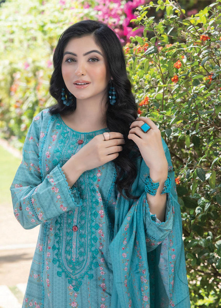 Sehr By Saphron Embroidered Lawn Suits Unstitched 3 Piece SPH23S D-2 - Summer Collection