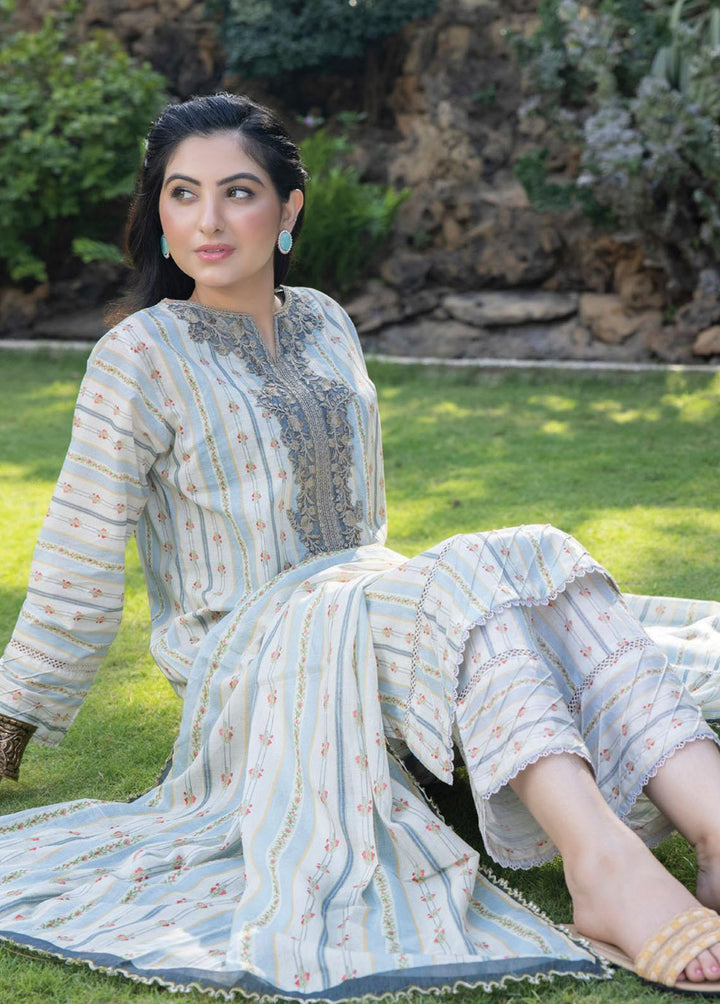 Sehr By Saphron Embroidered Lawn Suits Unstitched 3 Piece SPH23S D-7 - Summer Collection