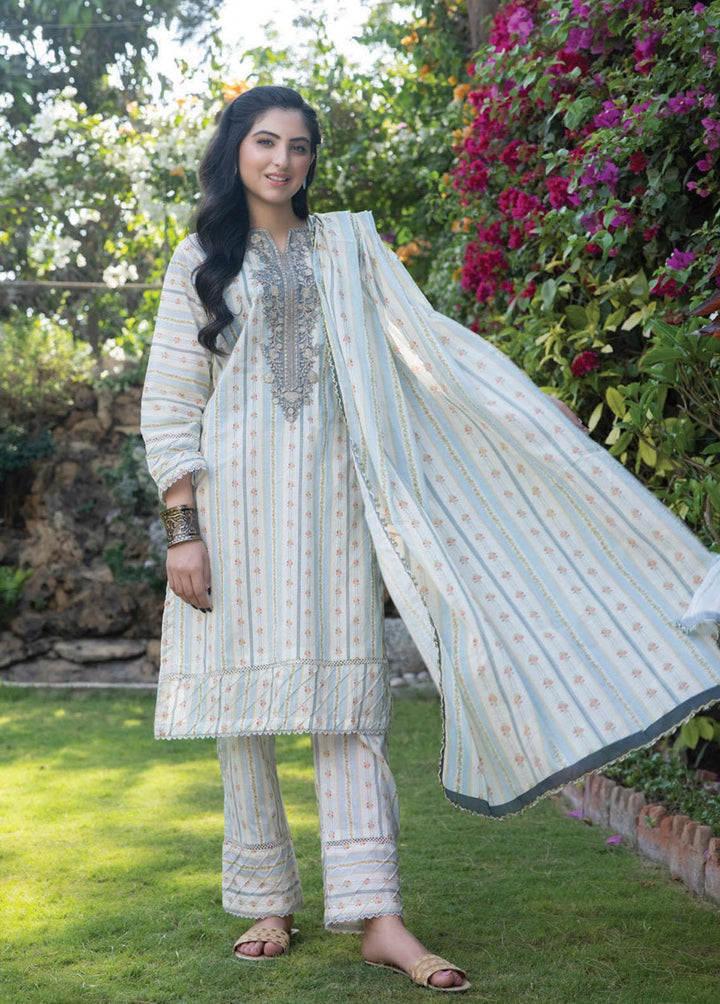 Sehr By Saphron Embroidered Lawn Suits Unstitched 3 Piece SPH23S D-7 - Summer Collection