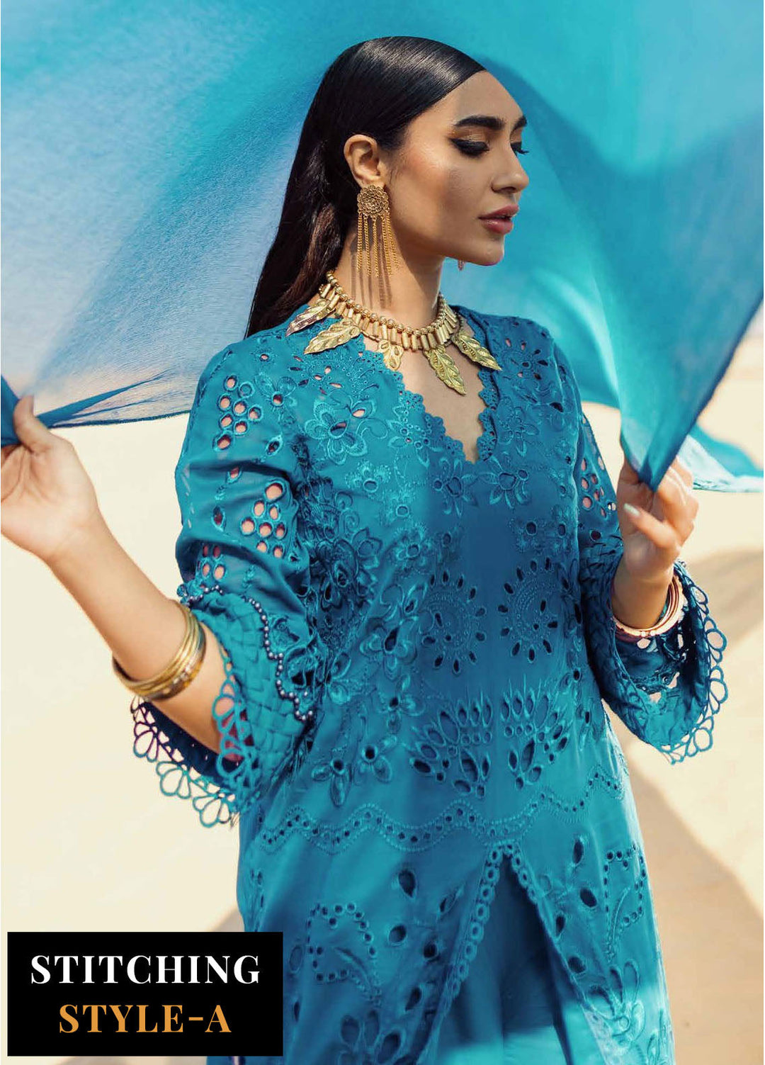 Sehra By Nureh Embroidered Lawn Suits Unstitched 3 Piece NU24SS Bosco NE-78 - Summer Collection