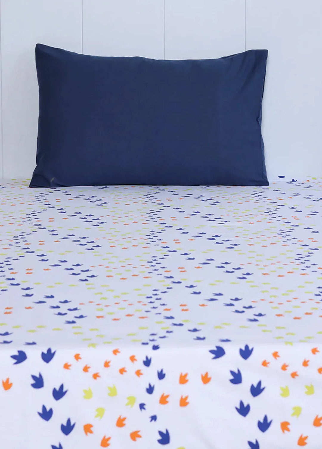 SEJ Cotton Kids Bed Sheets Footprints - Bed Sheets Collections 2025