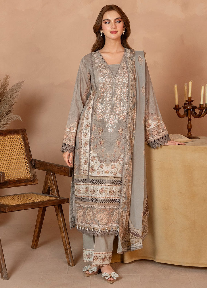 Selene by Meerak Pret Embroidered Slub Lawn 3 Piece Suit Ilaria