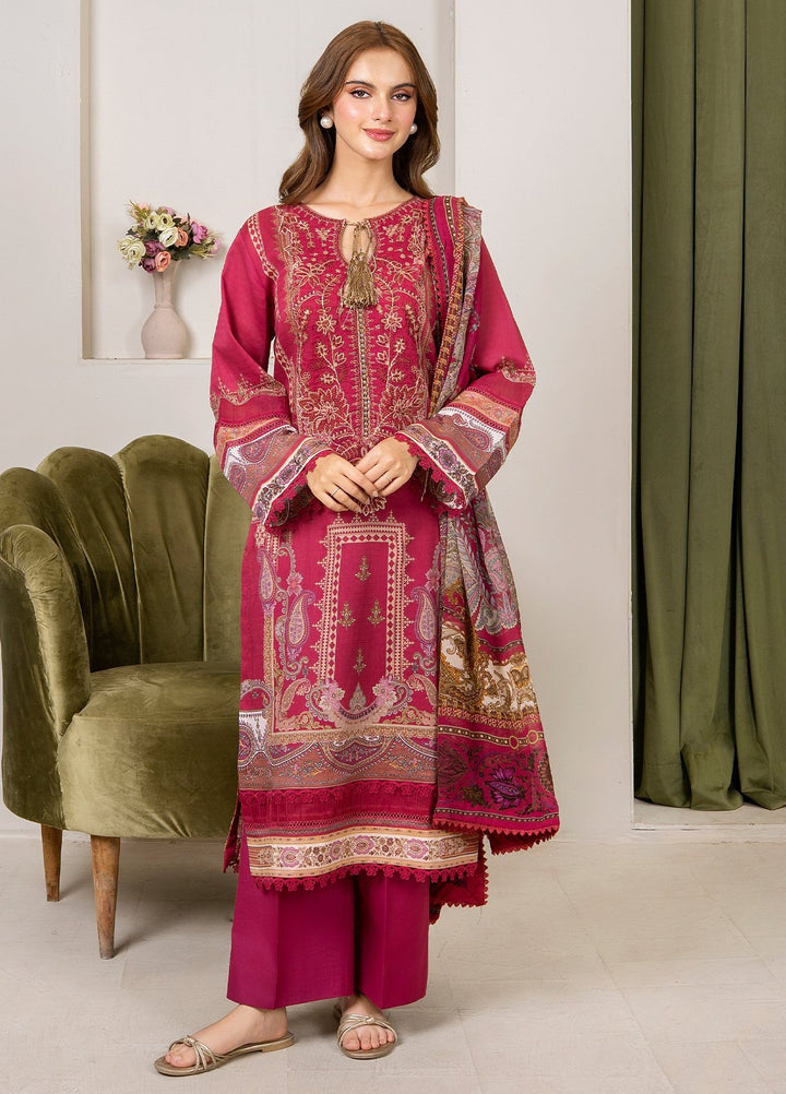Selene by Meerak Pret Embroidered Slub Lawn 3 Piece Suit Mira