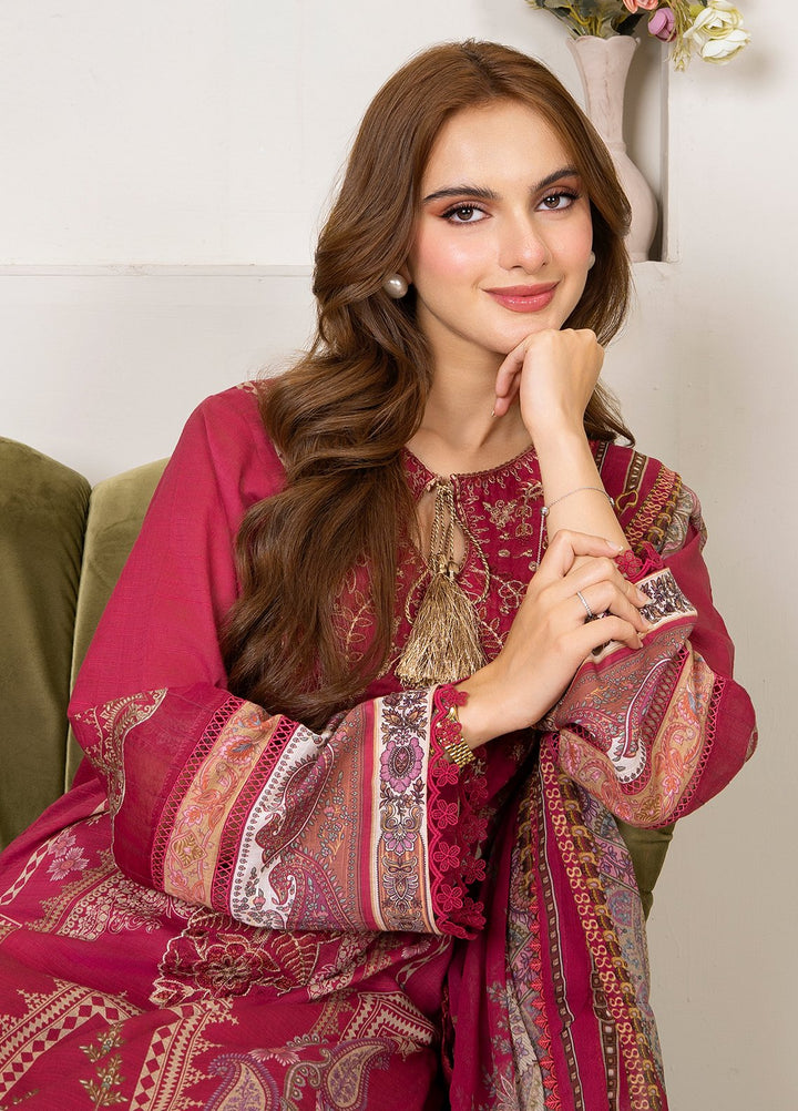 Selene by Meerak Pret Embroidered Slub Lawn 3 Piece Suit Mira