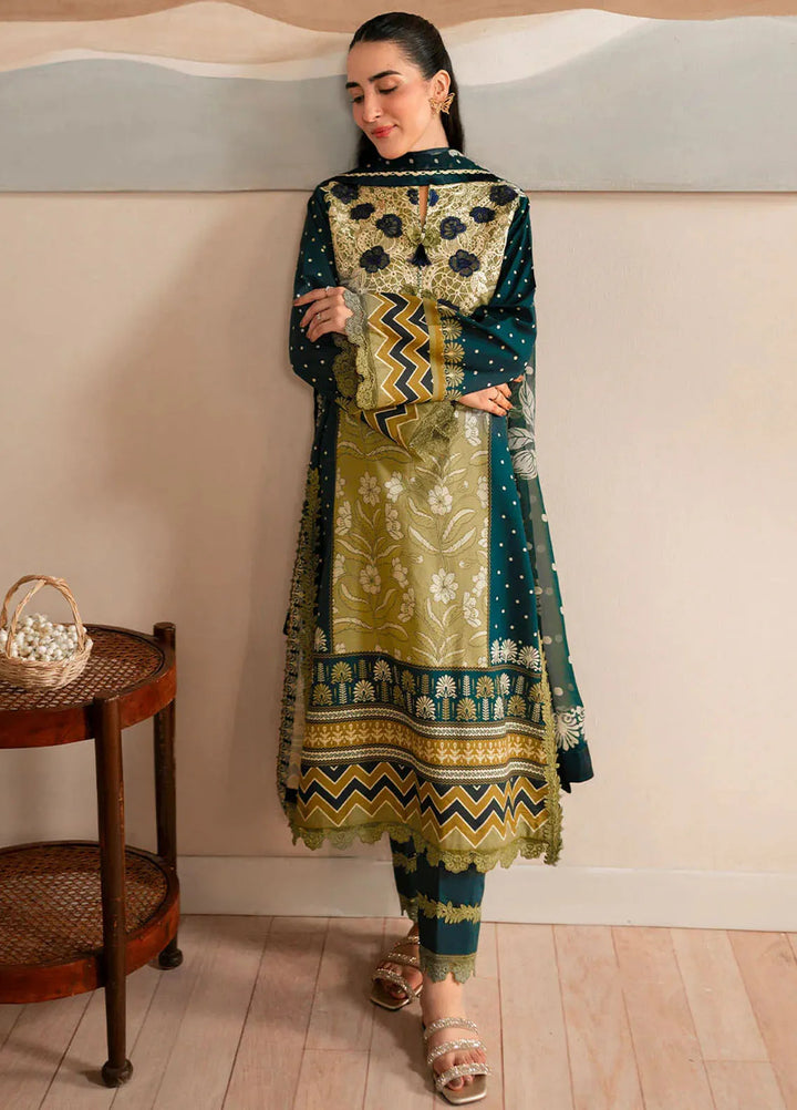 Selene By Roheenaz Embroidered Cambric Suit Unstitched 3 Piece RNZ24S RNP-01A Ember - Fall Collection