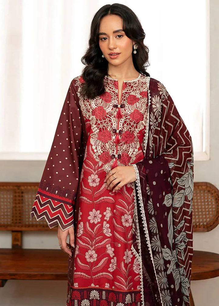 Selene By Roheenaz Embroidered Cambric Suit Unstitched 3 Piece RNZ24S RNP-01B Nova - Fall Collection