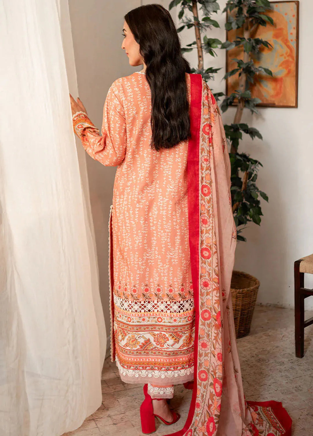 Selene By Roheenaz Embroidered Cambric Suit Unstitched 3 Piece RNZ24S RNP-02B Ezra - Fall Collection
