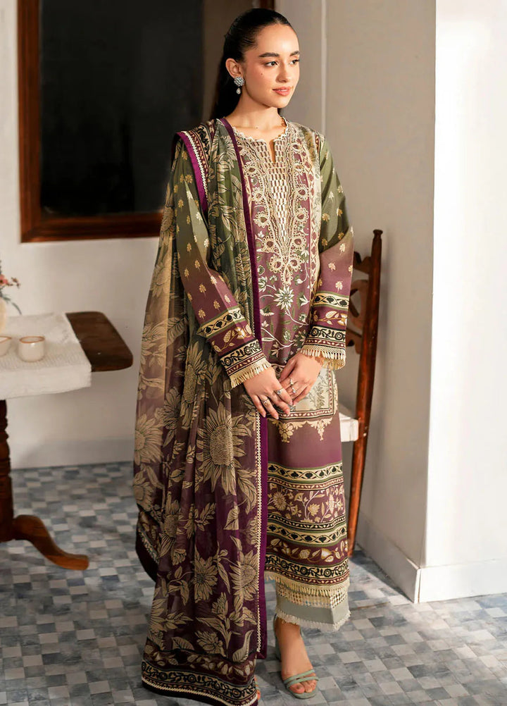 Selene By Roheenaz Embroidered Cambric Suit Unstitched 3 Piece RNZ24S RNP-04A Enola - Fall Collection