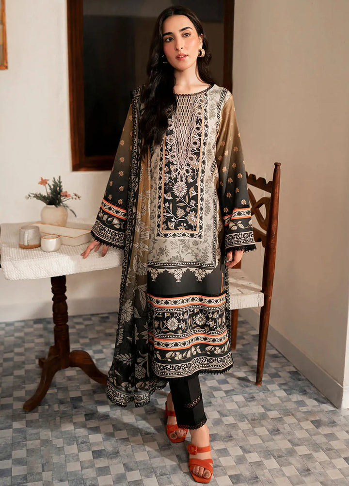 Selene By Roheenaz Embroidered Cambric Suit Unstitched 3 Piece RNZ24S RNP-04B Jane - Fall Collection