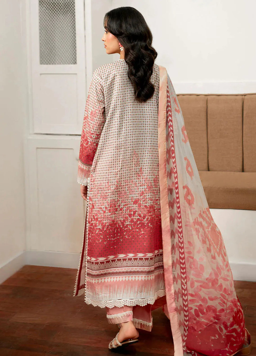 Selene By Roheenaz Embroidered Cambric Suit Unstitched 3 Piece RNZ24S RNP-05B Robin - Fall Collection