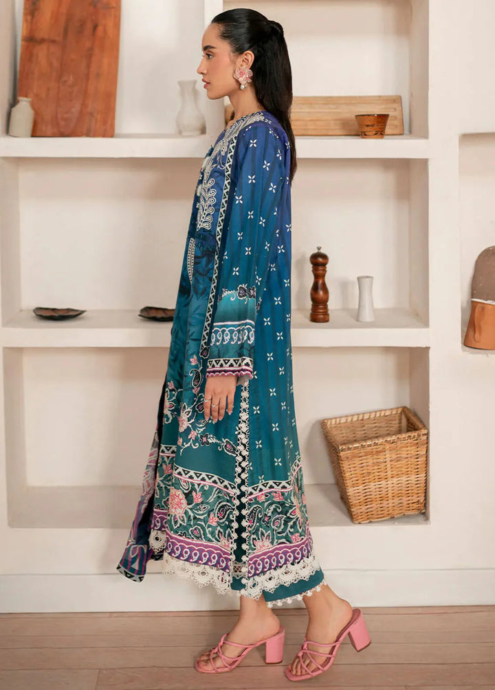 Selene By Roheenaz Embroidered Cambric Suit Unstitched 3 Piece RNZ24S RNP-06A Dahlia - Fall Collection