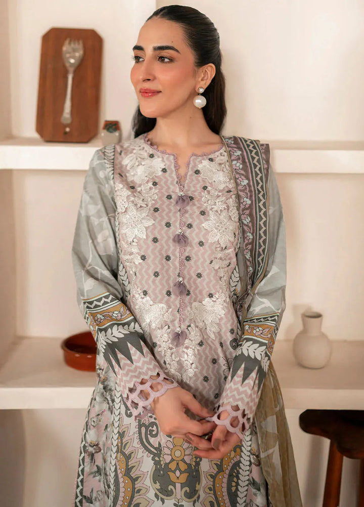 Selene By Roheenaz Embroidered Cambric Suit Unstitched 3 Piece RNZ24S RNP-08A Autumnal - Fall Collection