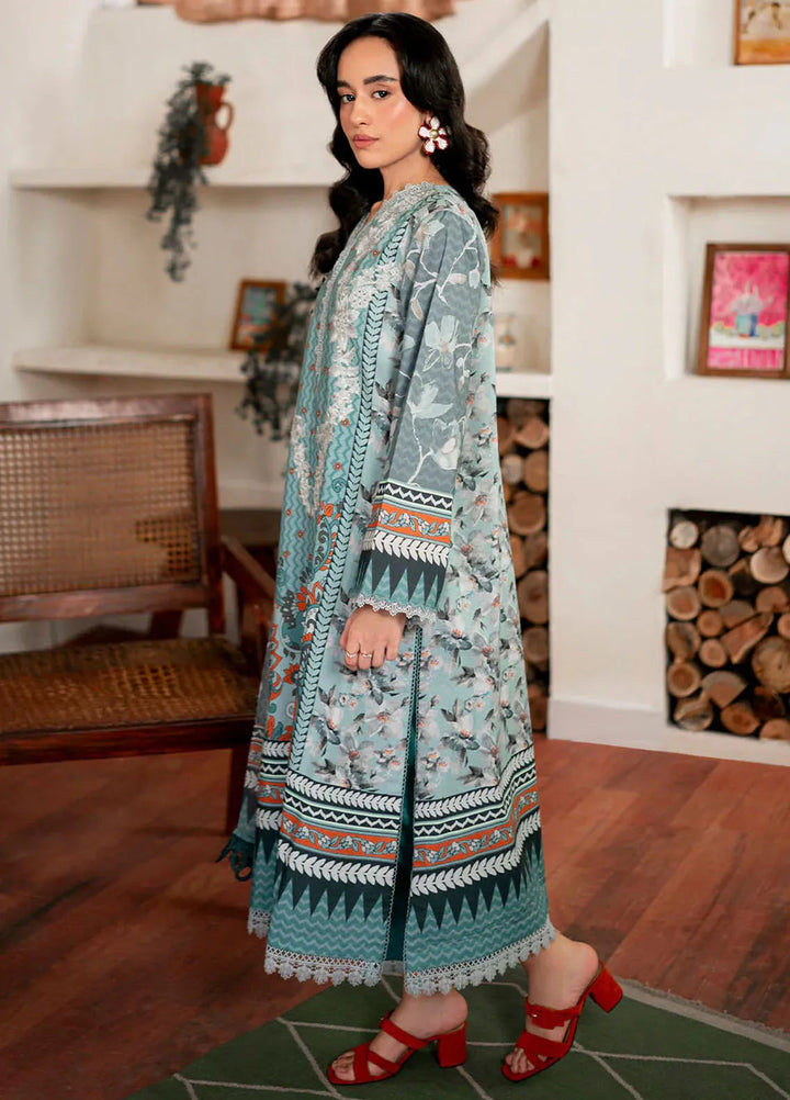 Selene By Roheenaz Embroidered Cambric Suit Unstitched 3 Piece RNZ24S RNP-08B Aurora - Fall Collection