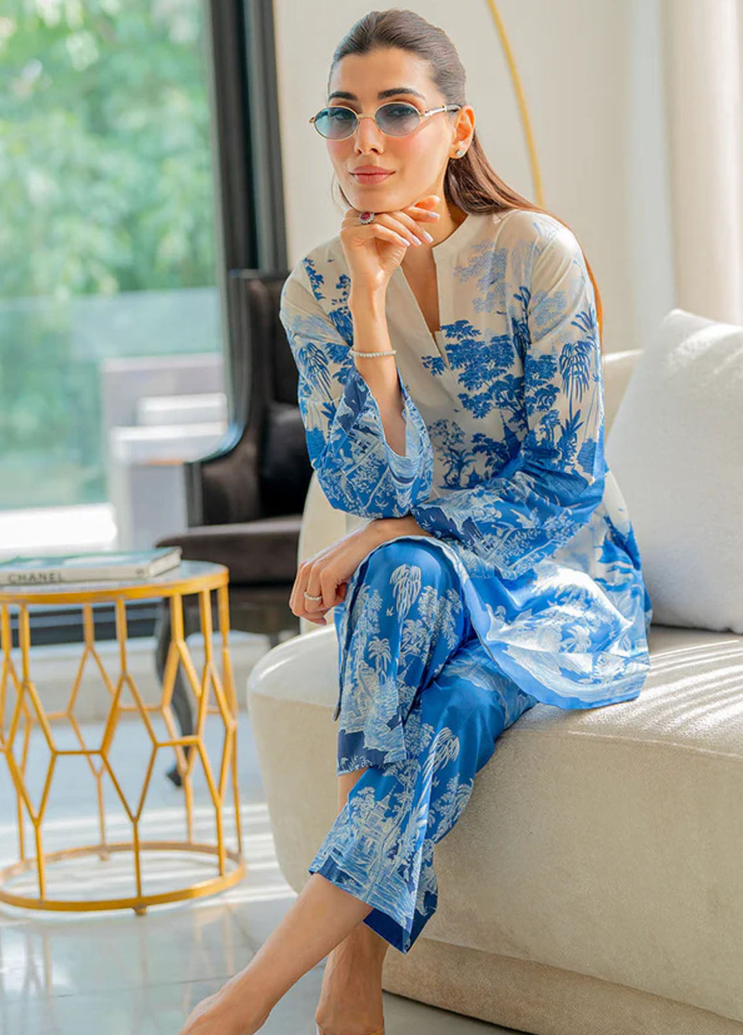 Selene by Sahar Printed Cambric Suits Unstitched 2 Piece TL-V2-S25-04 - Summer Collection