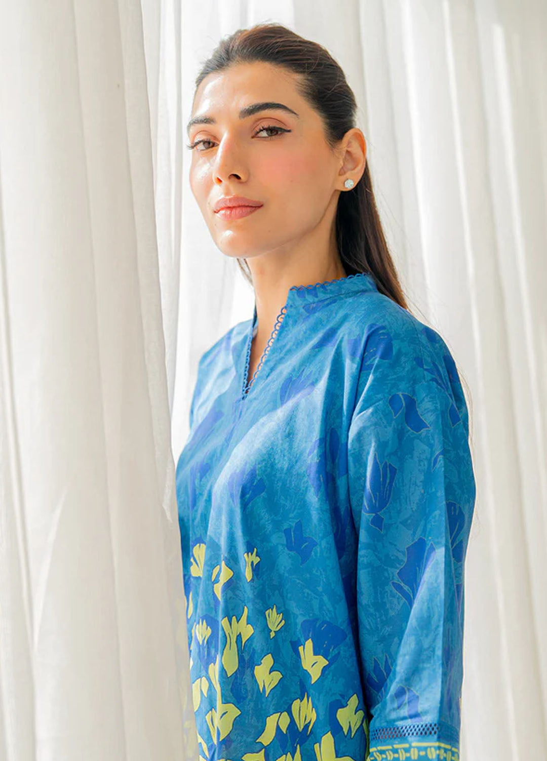 Selene by Sahar Printed Cambric Suits Unstitched 2 Piece TL-V2-S25-08 - Summer Collection