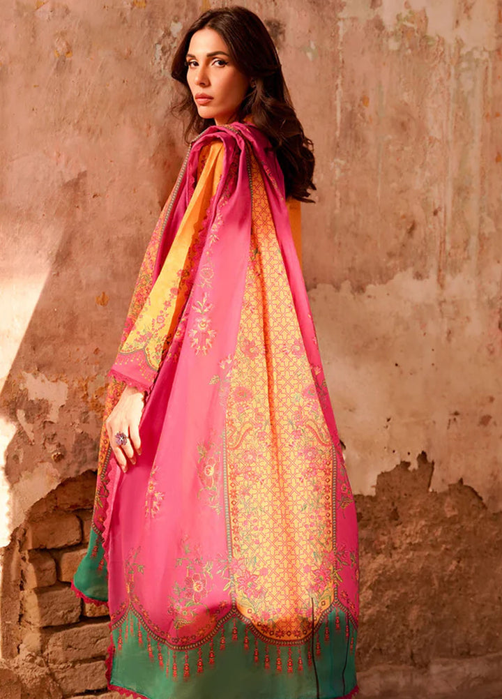 Selene by Sahar Printed Lawn Suits Unstitched 3 Piece Cl-V2-S25-12 - Summer Collection