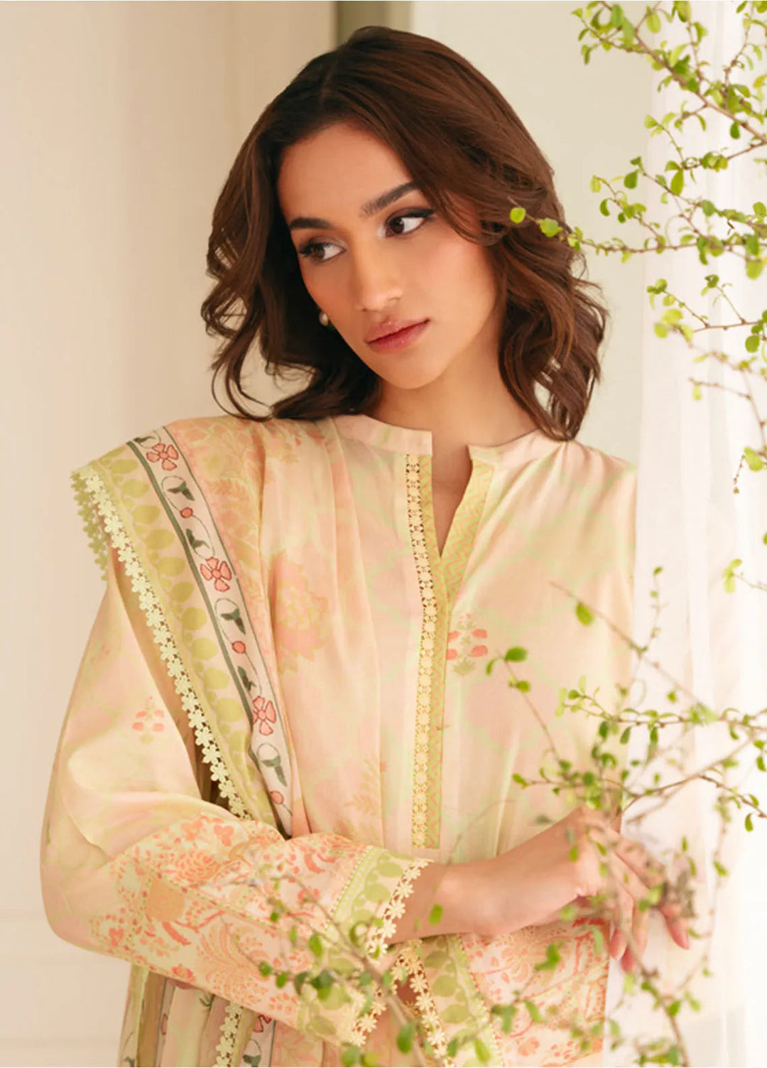 Selene by Sahar Printed Lawn Suits Unstitched 3 Piece SHR25S CL-V1-S25-01 Mughal Bliss - Summer Collection