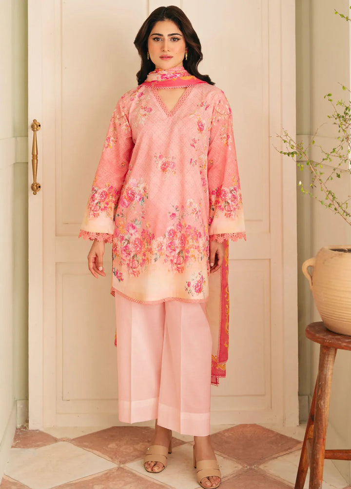 Selene by Sahar Printed Lawn Suits Unstitched 3 Piece SHR25S CL-V1-S25-04 Blooming Dawn - Summer Collection