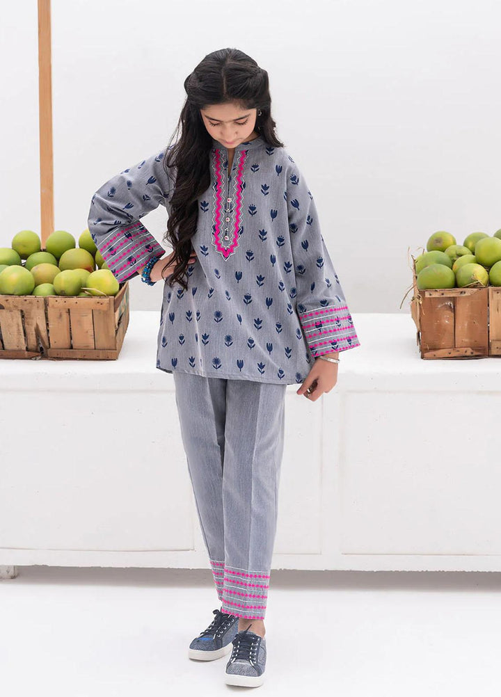 Senorita Denim Casual 2 Piece Suit for Girls -  GAC-02396