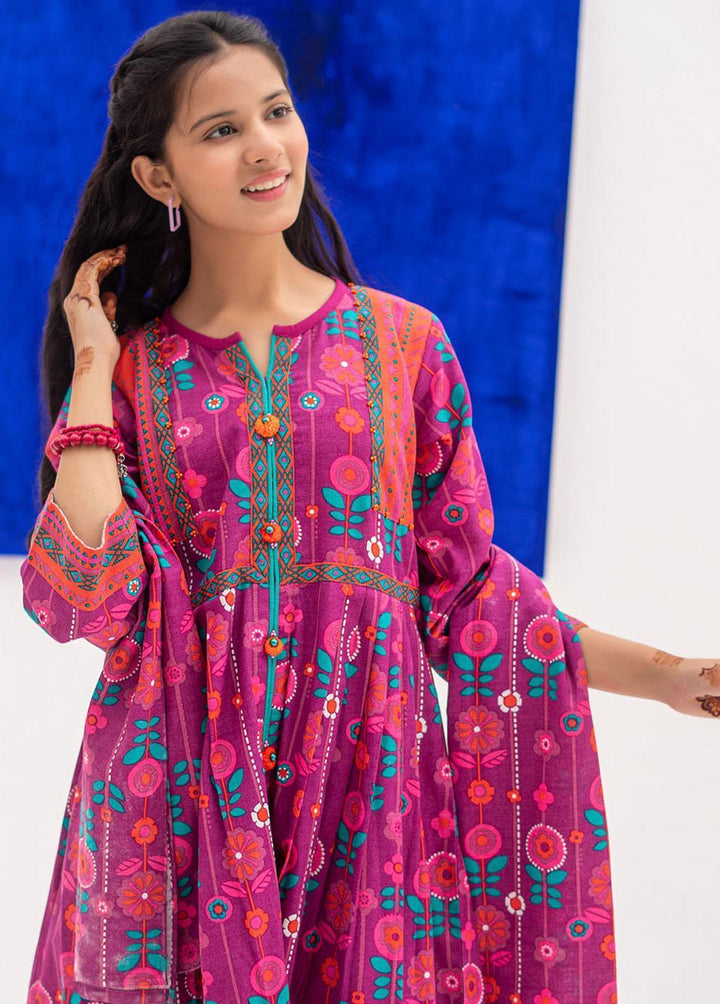 Senorita Cotton Casual 3 Piece Suit for Girls -  GAD-02378