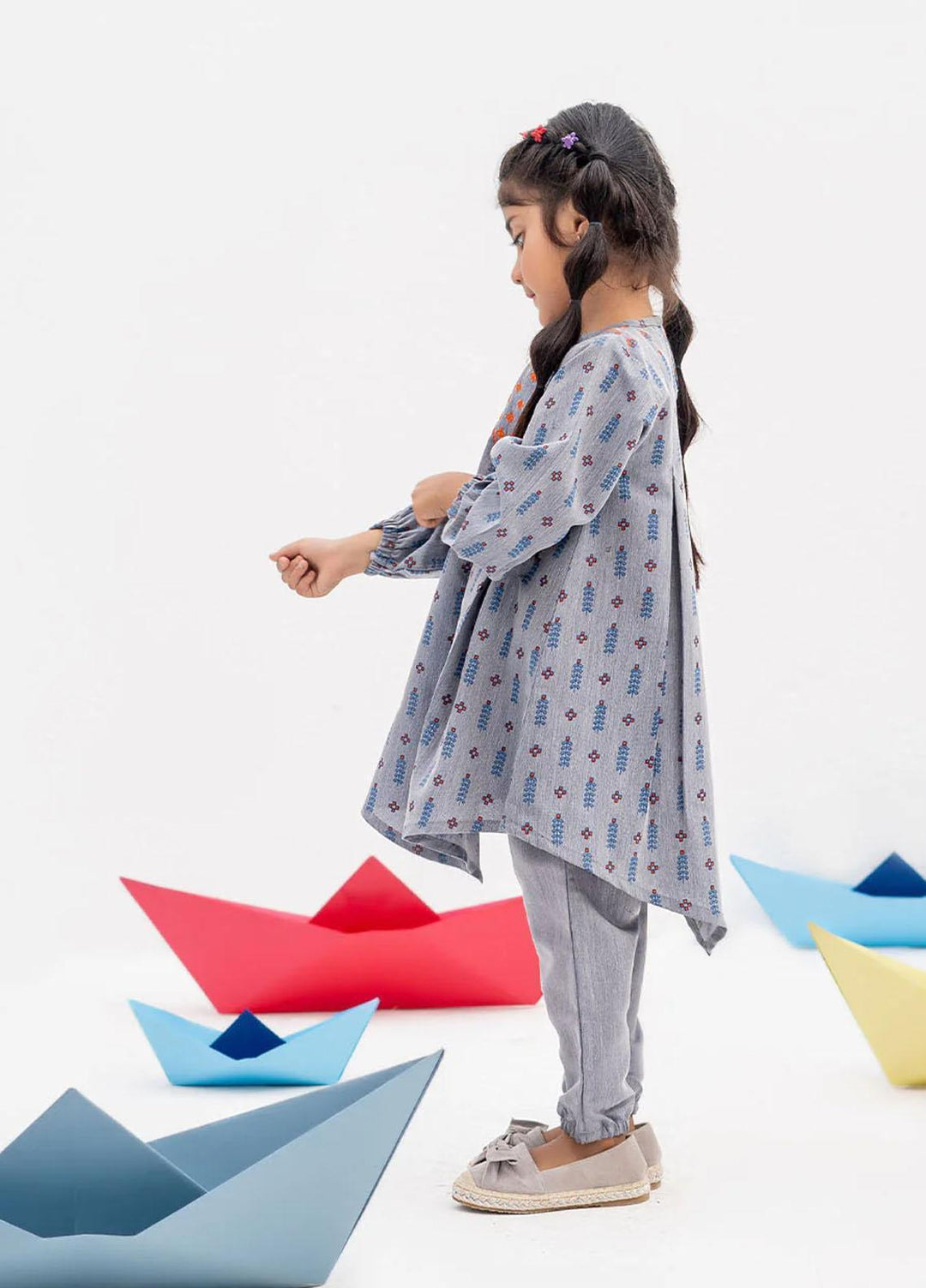 Senorita Denim Casual 2 Piece Suit for Girls -  KAC-02392