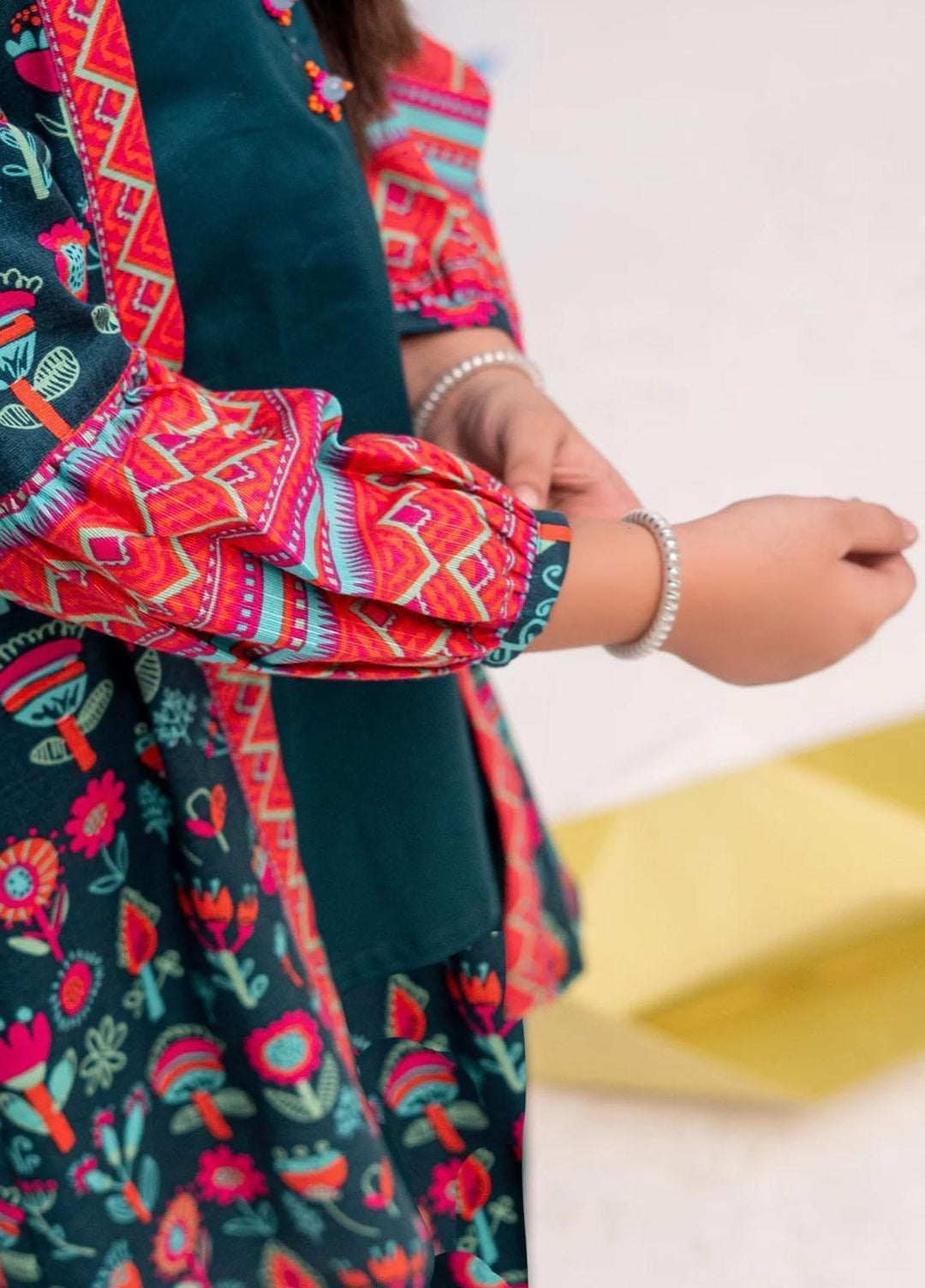 Senorita Khaddar Casual 3 Piece Suit for Girls -  KAG-02450