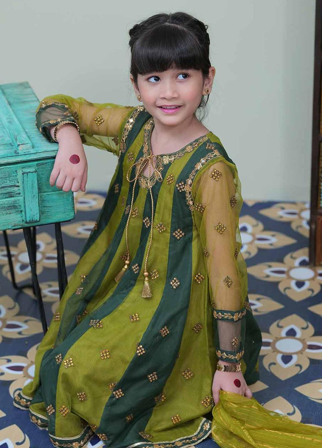 Senorita Viscose Formal 3 Piece Suit for Girls -  KDD-02057