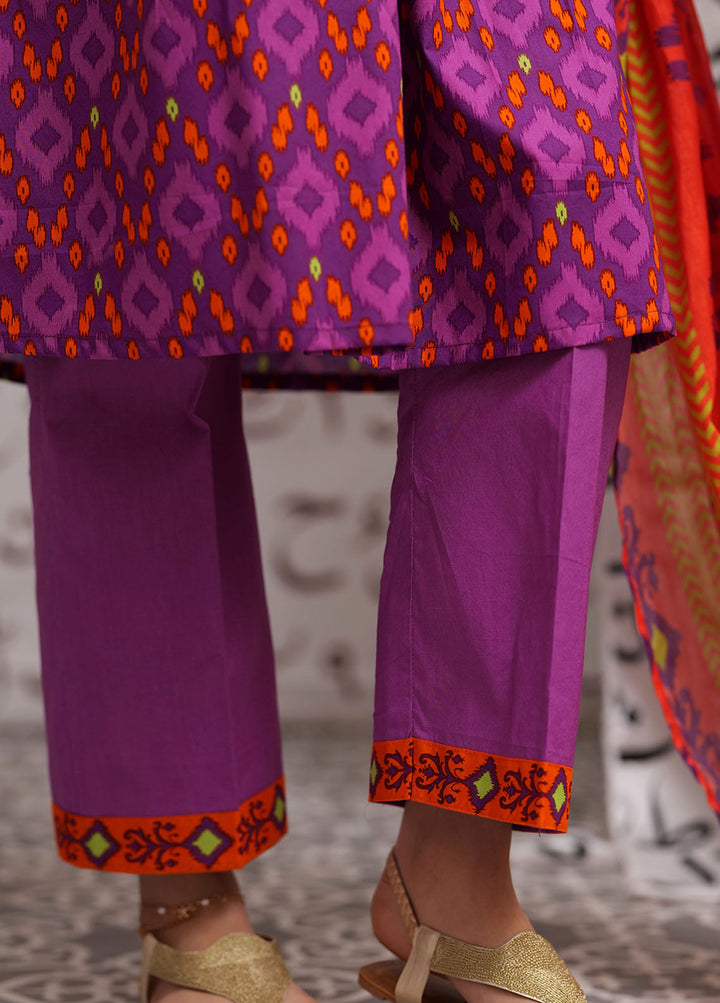 Senorita Cotton Casual 3 Piece Suit for Girls -  GAD-02273