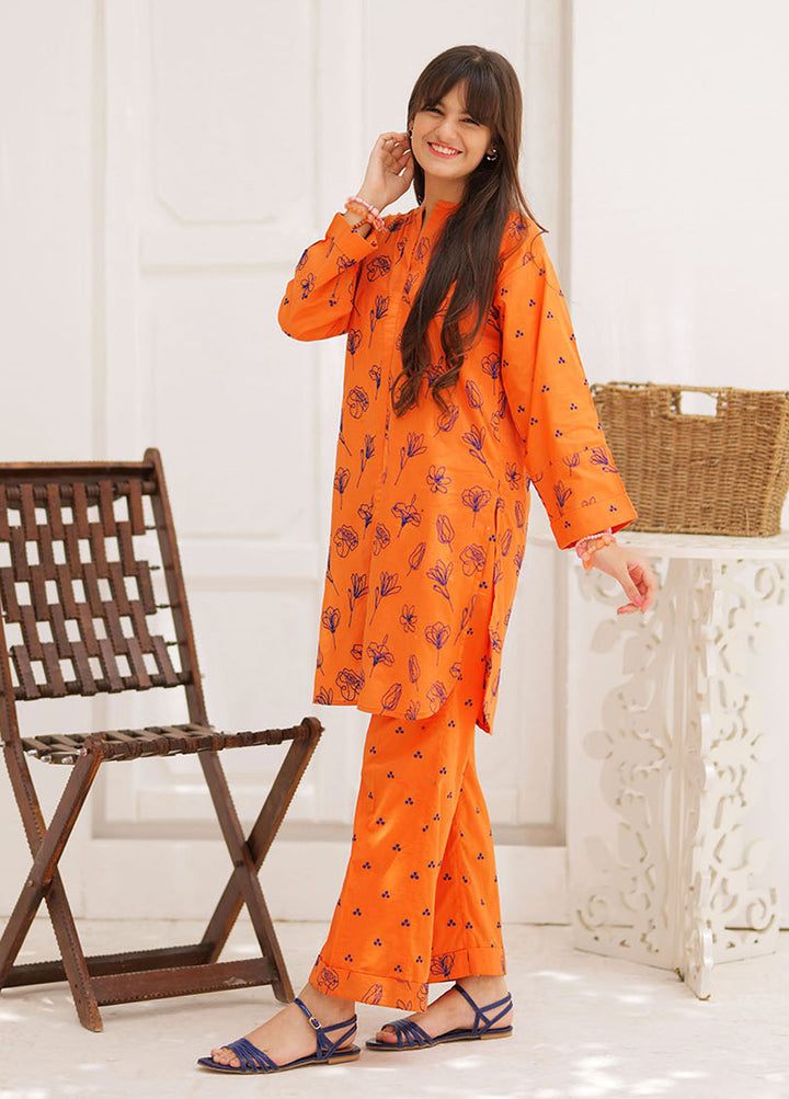 Senorita Cotton Casual 3 Piece Suit for Girls -  GAD-02286