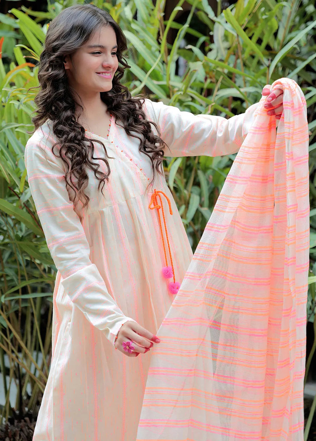 Senorita Cotton Casual 3 Piece Suit for Girls -  GAD-02584-BJE/NON