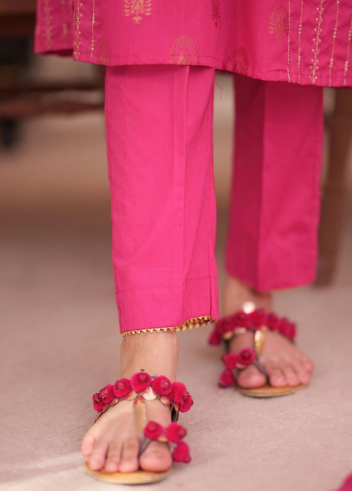 Senorita Cotton Casual 3 Piece Suit for Girls -  GBD-02339-SPK/GLD