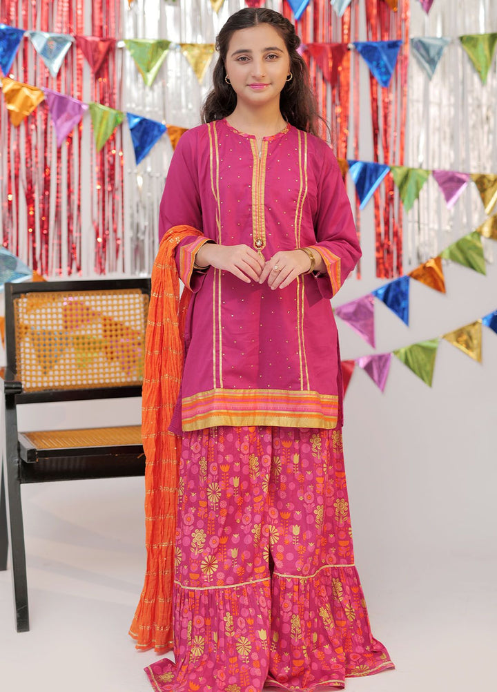 Senorita Cotton Casual 3 Piece Suit for Girls -  GBD-02556-SPK/MCL