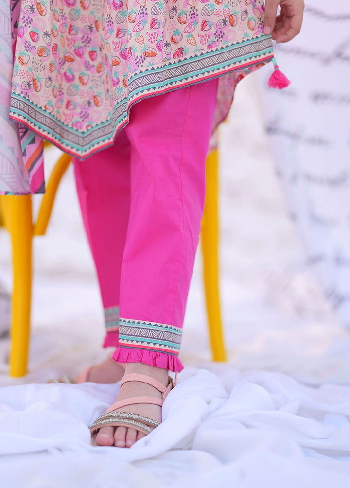 Senorita Cotton Casual 3 Piece Suit for Girls -  KAD-02276-PCH/MCL