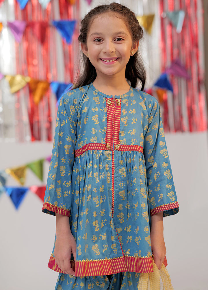 Senorita Cotton Casual 3 Piece Suit for Girls -  KBD-02525