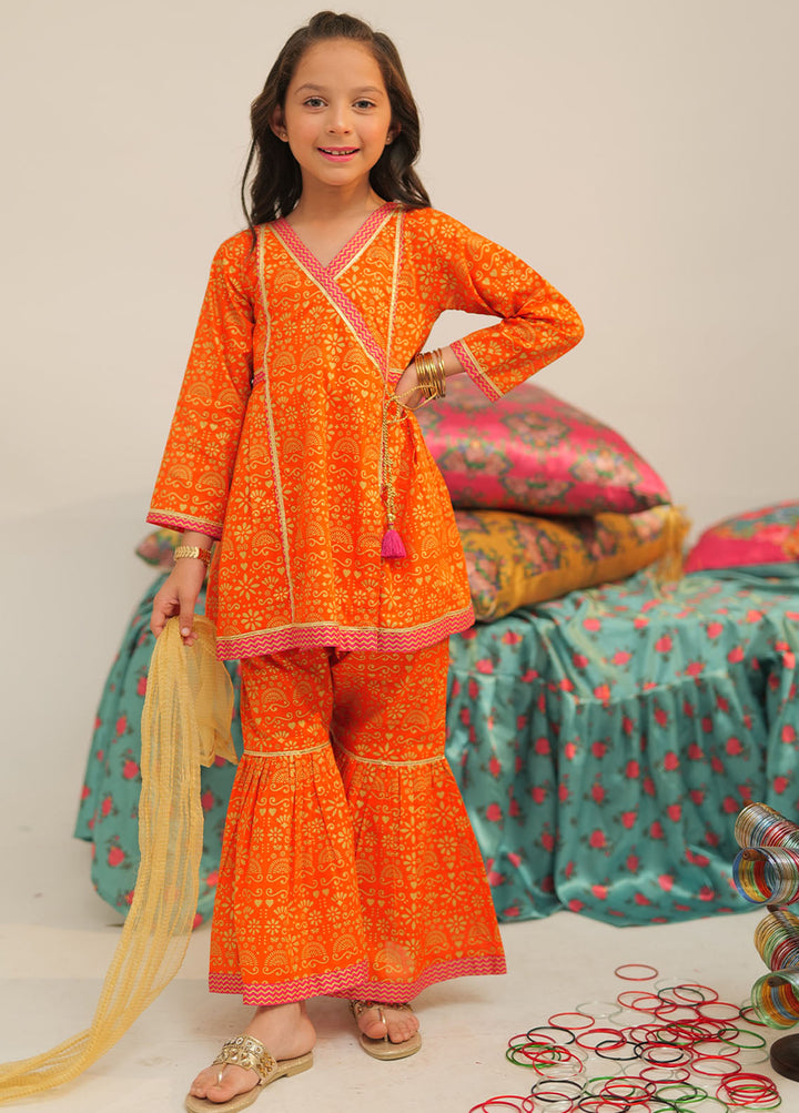 Senorita Cotton Casual 3 Piece Suit for Girls -  KBD-02526