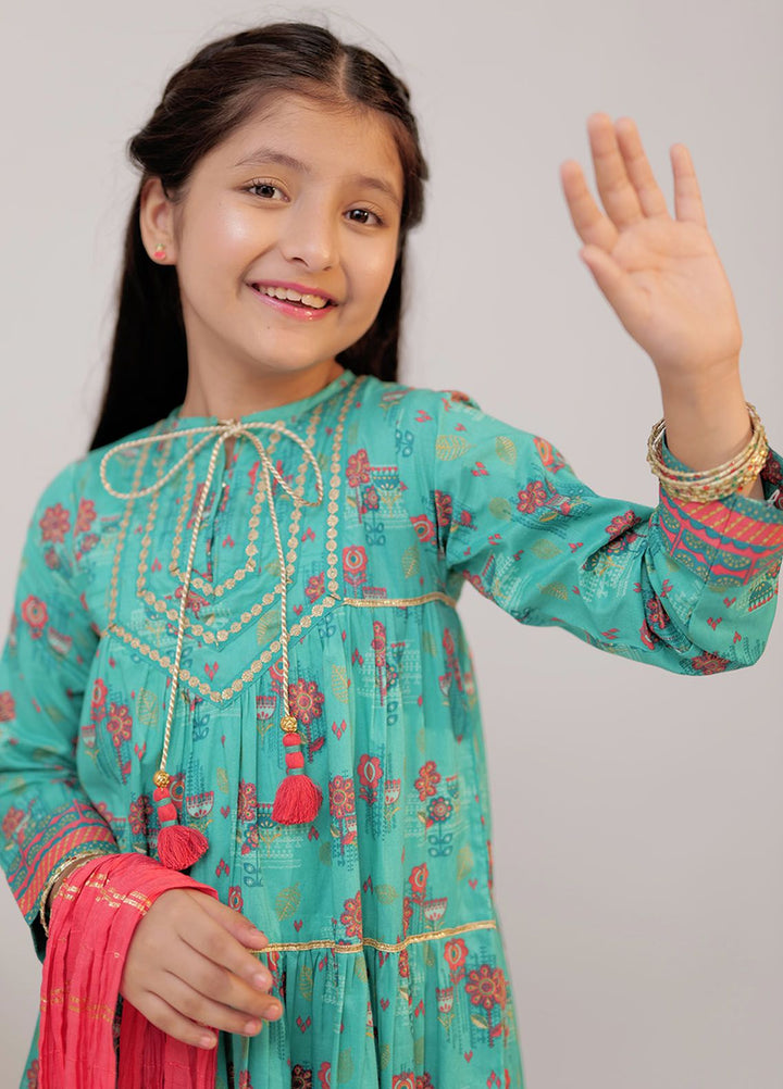 Senorita Cotton Casual 3 Piece Suit for Girls -  KBD-02552-TGN/MCL