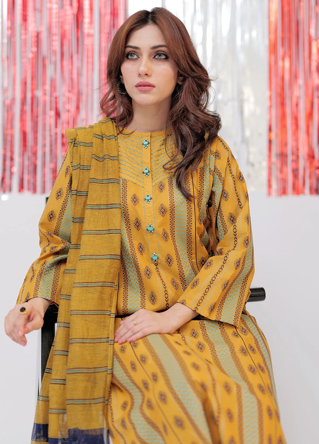 Senorita Cotton Casual 3 Piece Suit for Ladies -  LBD-02608-MSD/MCL