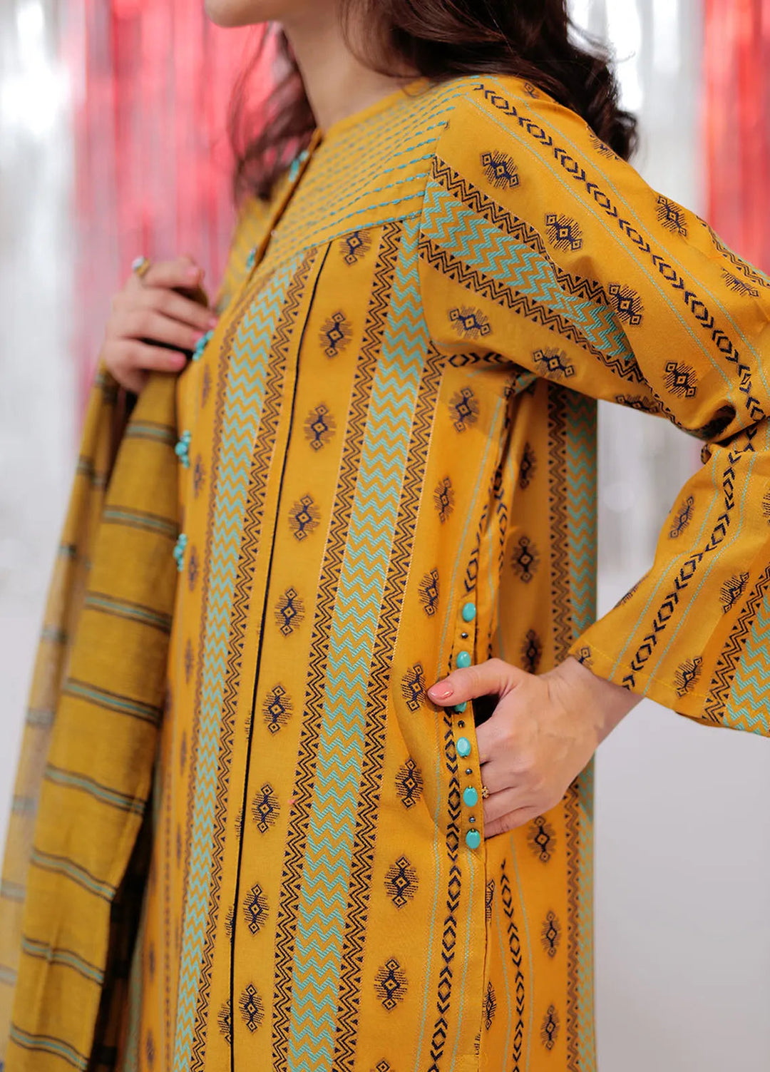 Senorita Cotton Casual 3 Piece Suit for Ladies -  LBD-02608-MSD/MCL