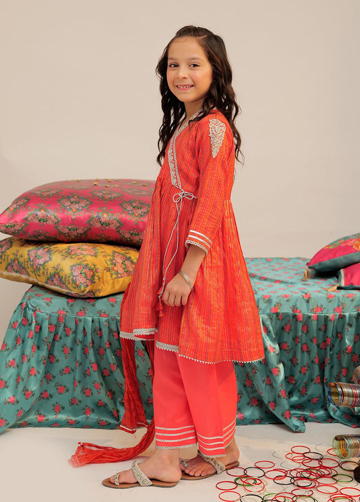 Senorita Dobby Formal 3 Piece Suit for Girls -  KDD-02433-PCH/MCL