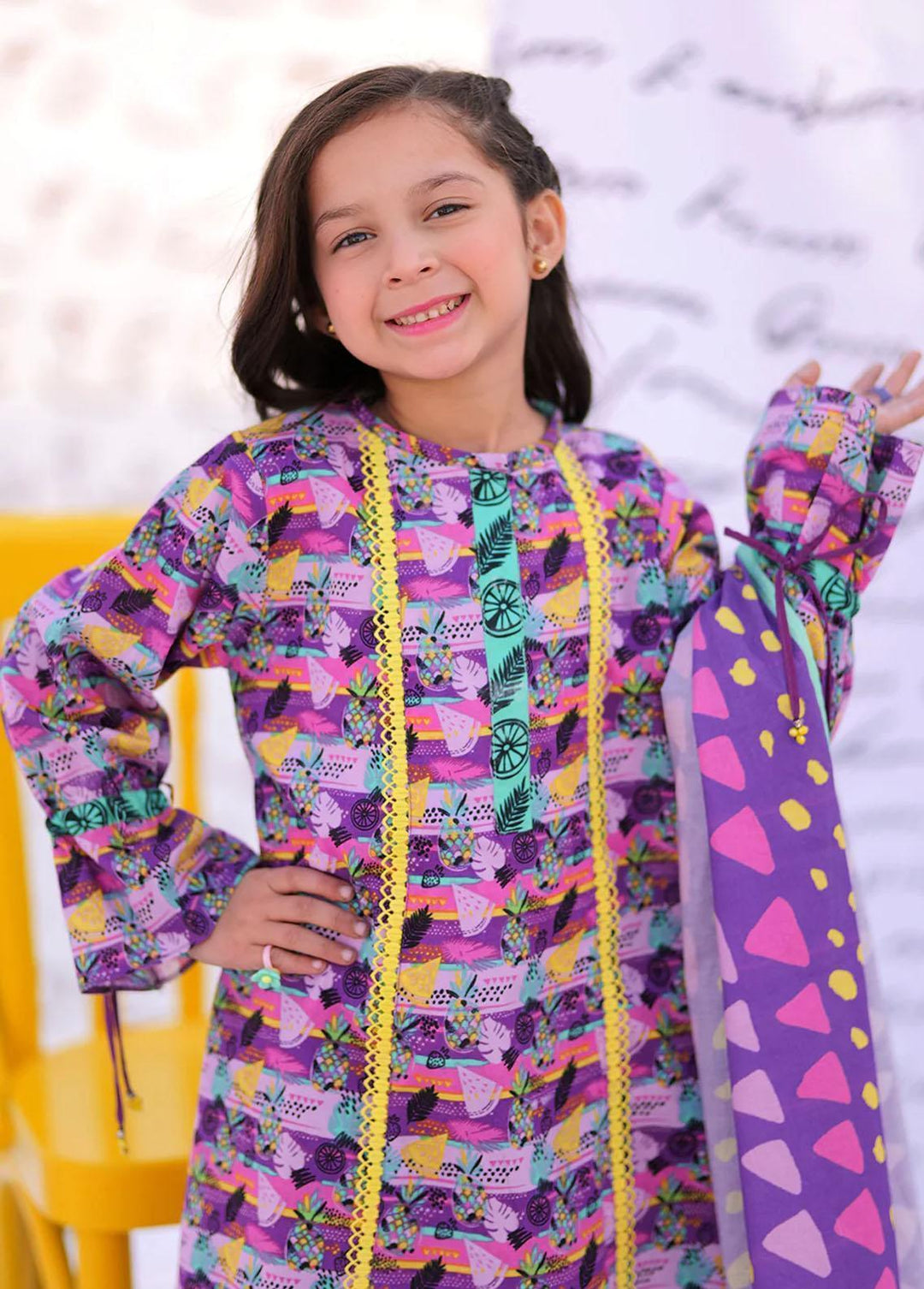 Senorita Cotton Casual 3 Piece for Girls -  KAD-02222