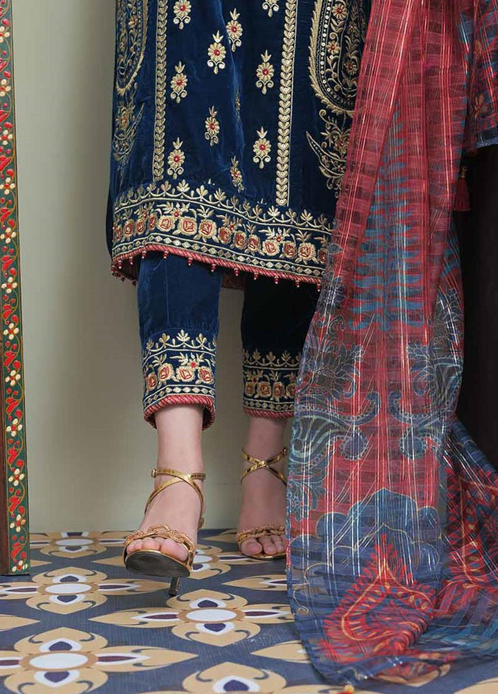 Senorita Velvet Pret 3 Piece Suit for Women -  LDD-02045-TBL/MCL