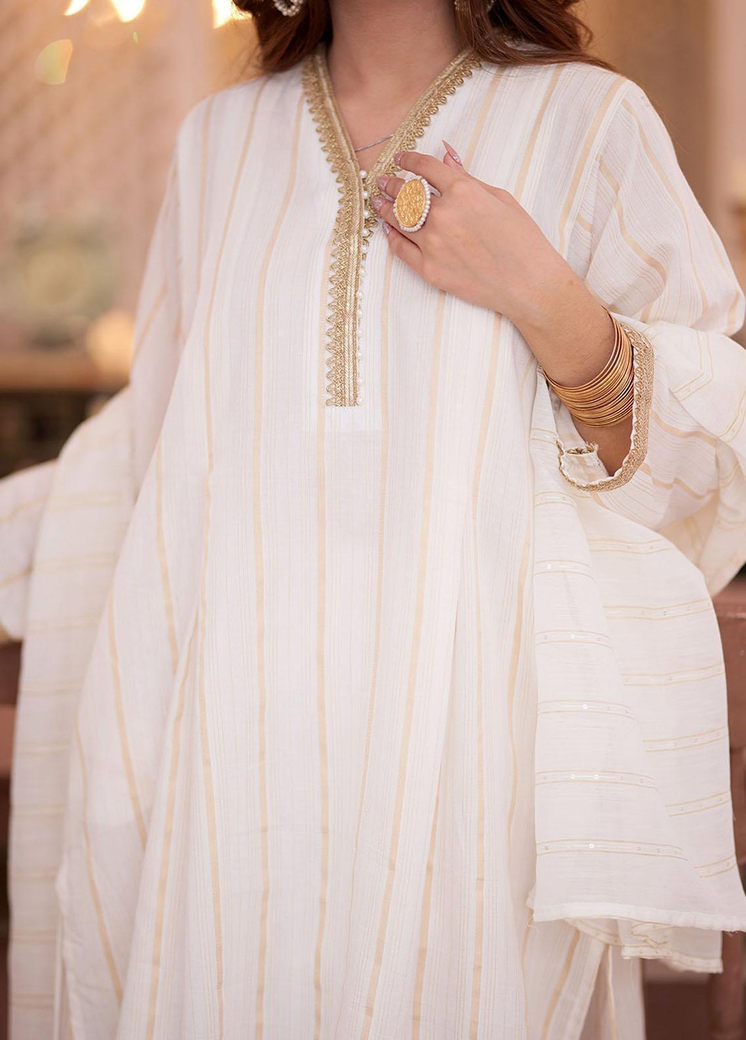 Senorita Cotton Casual 3 Piece Suit for Women -  LAD-02351