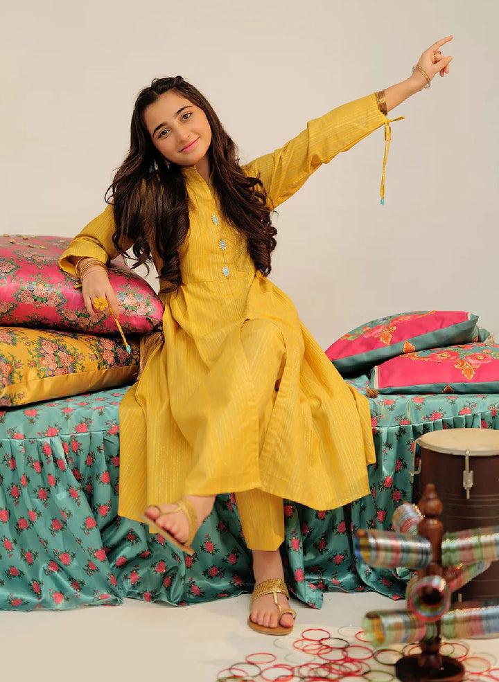 Senorita Pret Casual Cotton 2 Piece Suit GBC-02619-YLW/MCL