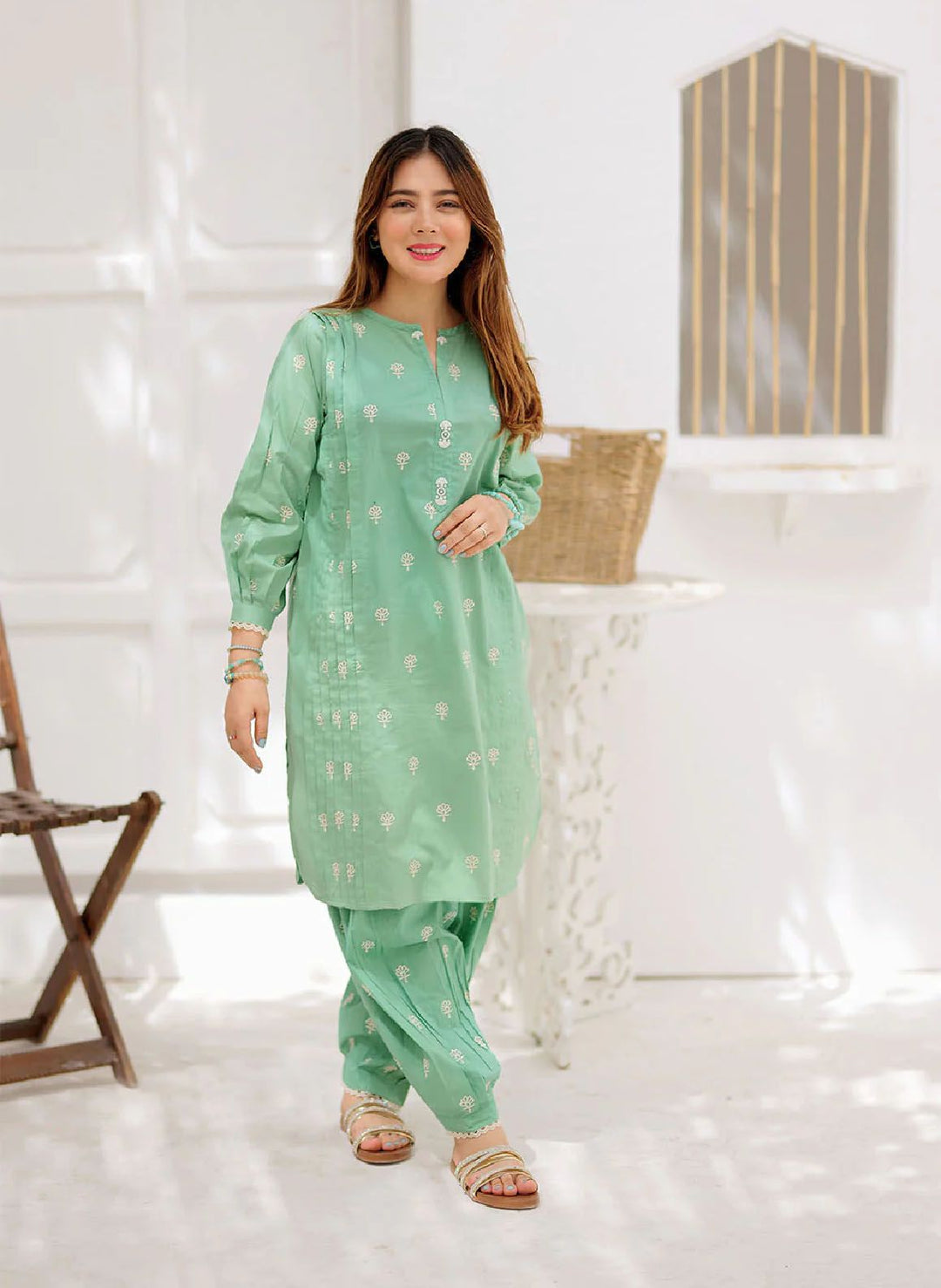 Senorita Pret Casual Cotton 2 Piece Suit LAD-02197-MCL
