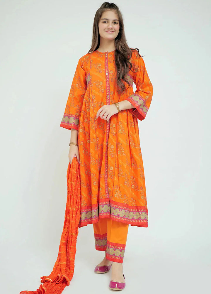 Senorita Pret Casual Cotton 3 Piece Suit for Girls GBD-02649