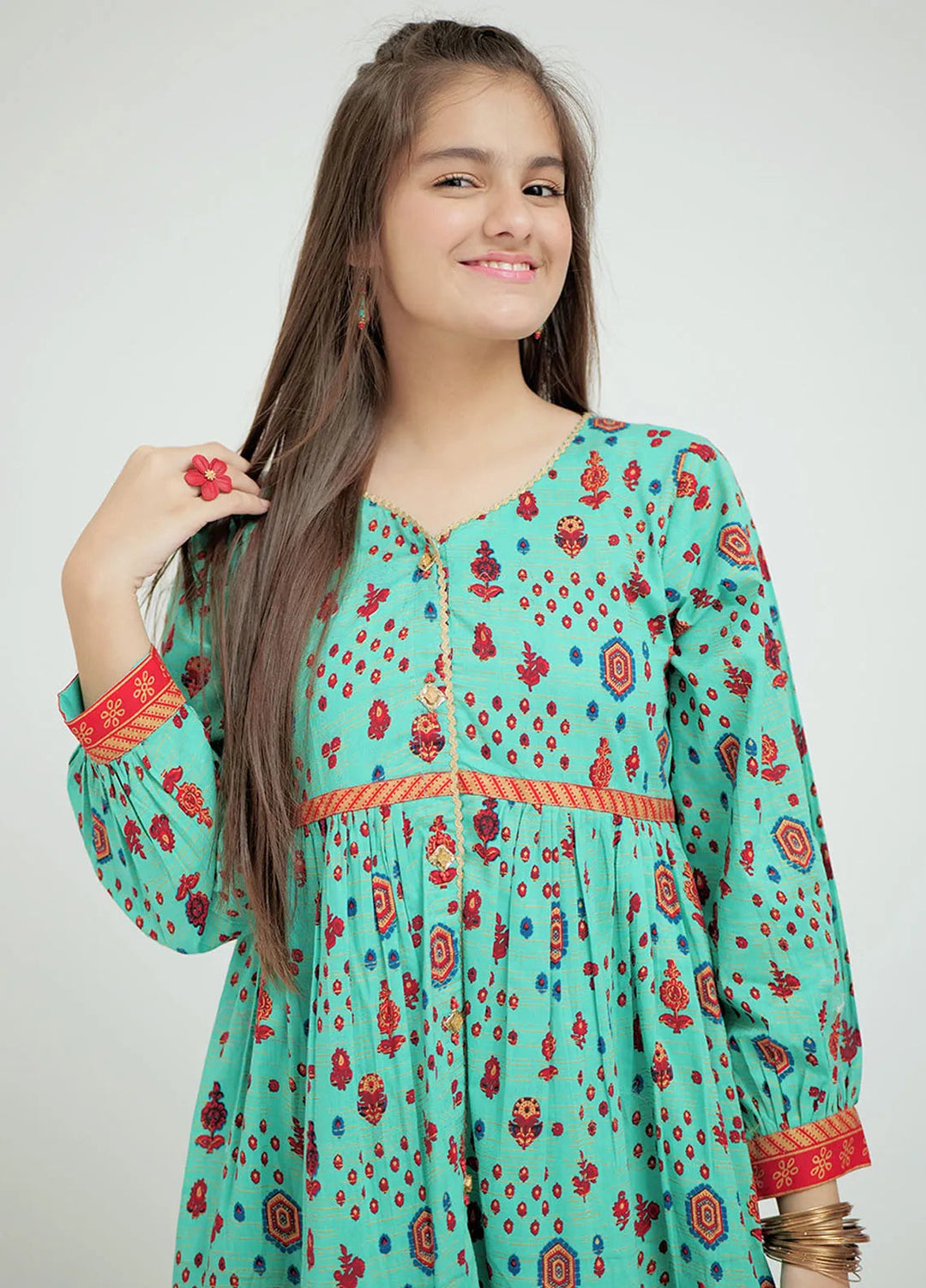 Senorita Pret Casual Cotton 3 Piece Suit GBD-02675