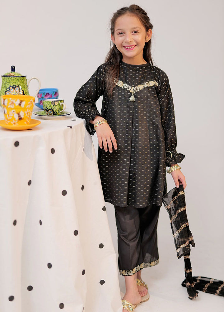 Senorita Pret Casual Cotton 3 Piece Suit KBD-02590-BLK/MCL